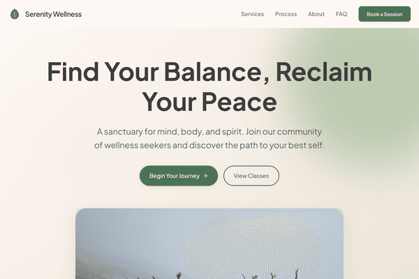 Glow & Grow template preview